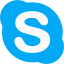 Botão para abrir o chat do Skype