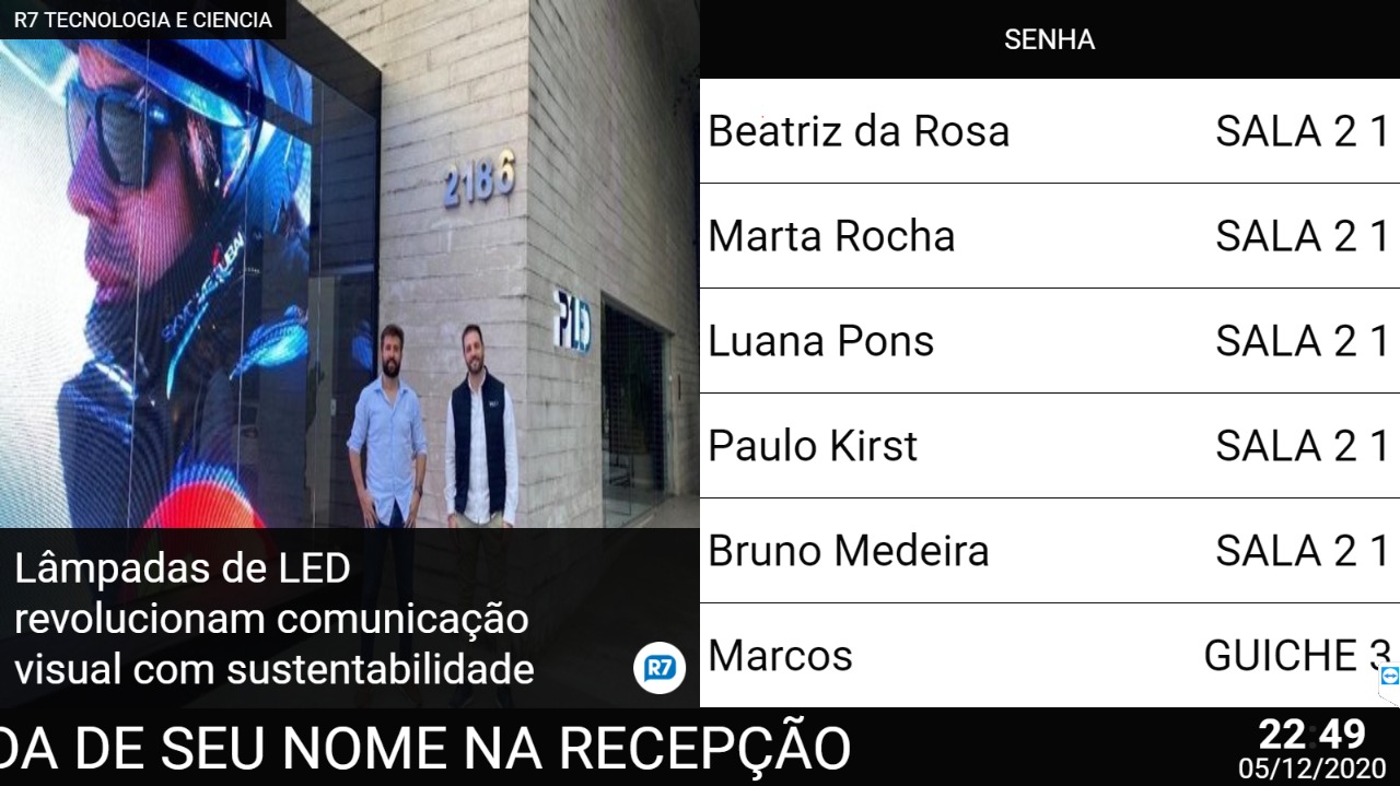 Sistema de chamada pelo nome