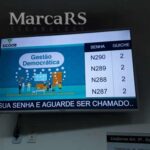 sistema de senha para chamar na TV